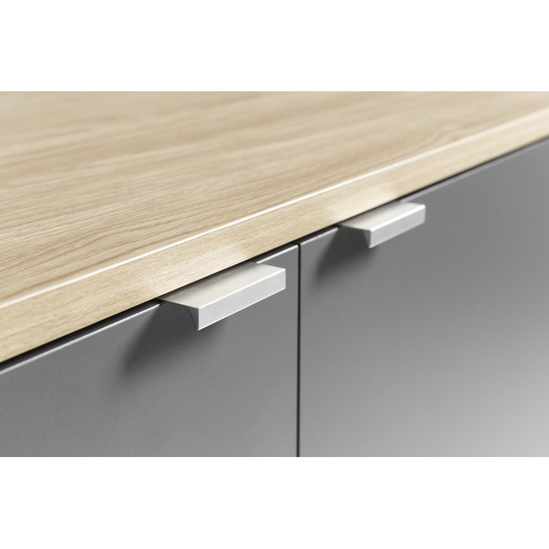 Lakecha 144.5 Cm Wide Sideboard, Grey/Natural