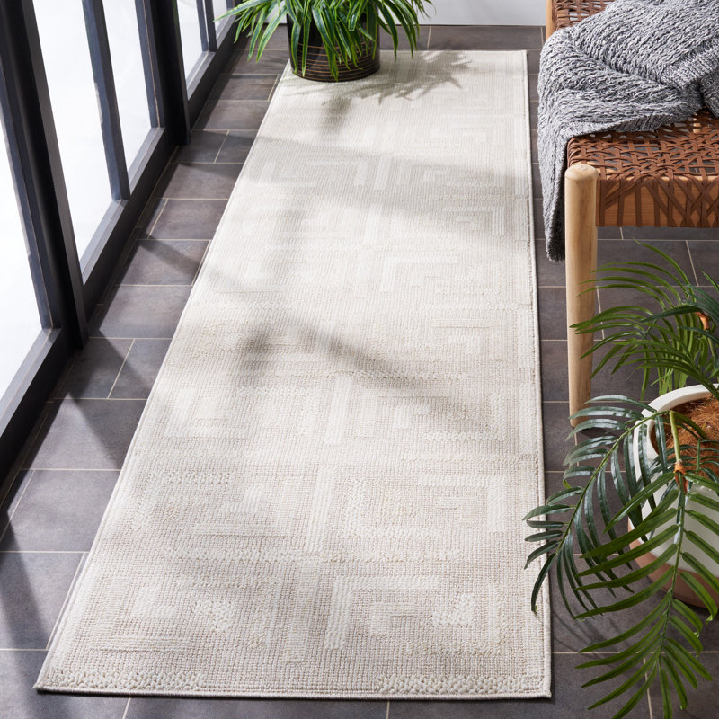 Tapis beige / ivoire Trends 116, Tapis de couloir 2 pi 2 po x 8 pi