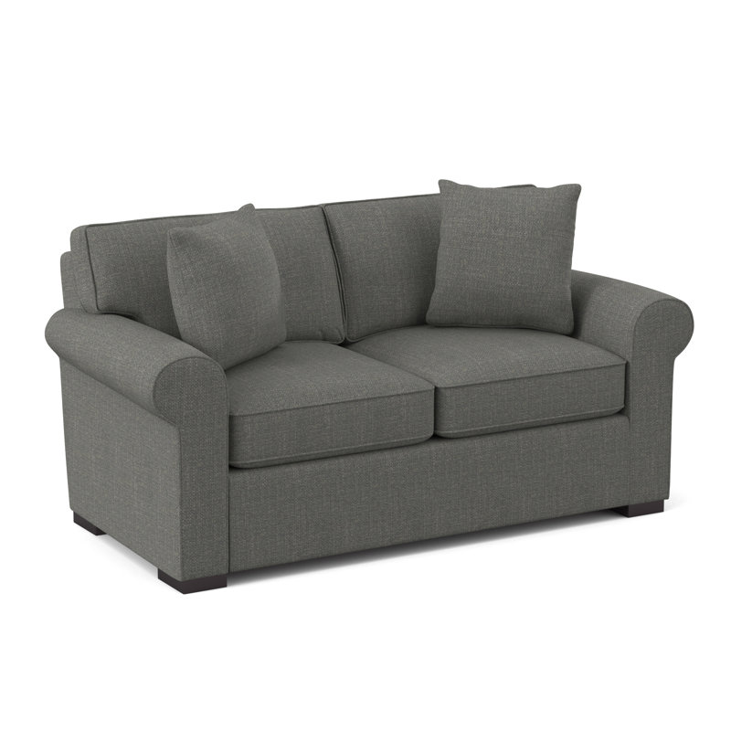 Eva-Grace Upholstered 66'' Loveseat, Vibe Smokey Chenille
