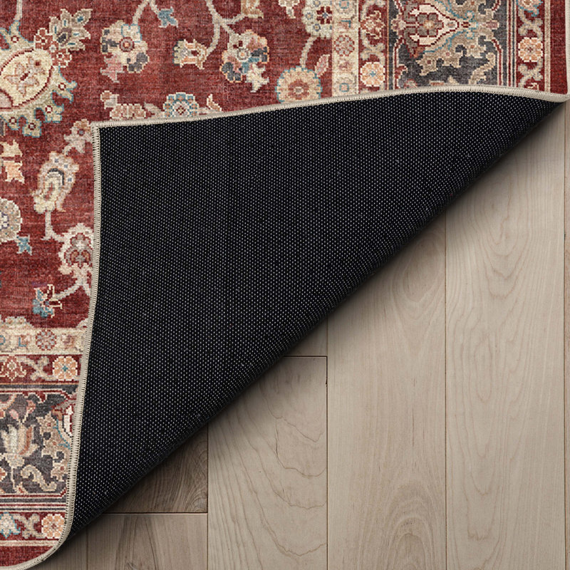 Dyrk Rome Vintage Oriental Persian Red Rug, Rectangle 9'10" x 13'