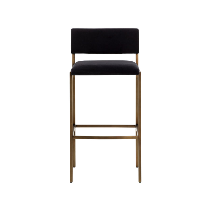Mori Upholstered Stool with Metal Frame