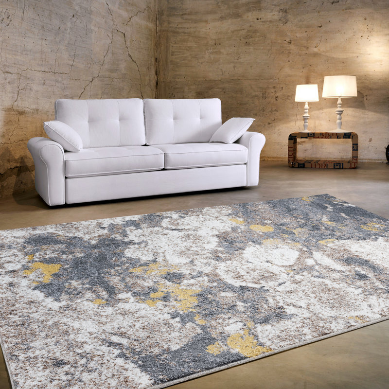 Abstract Indoor Rug, Rectangle 5' x 7'