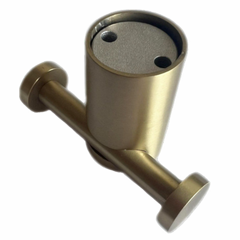  Brushed Gold Double Towel Hook - Wall Mounted, Bathroom Décor, Home Improvement/ Accessories, Double Towel Holder, Stainless Steel