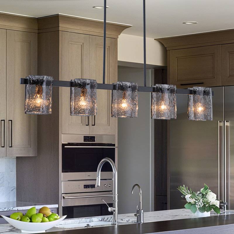Beth 5-light Dimmable Kitchen Island Linear Chandelier