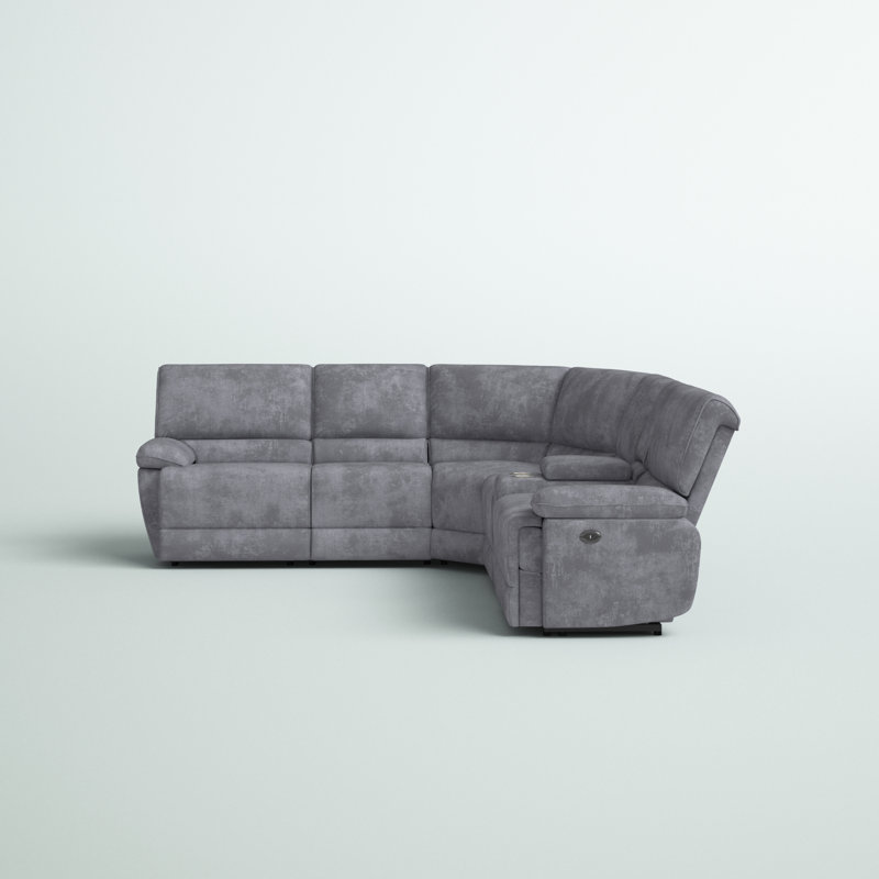 Euclid 3 - Piece Upholstered Power Reclining Sectional