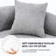 4 Grey Chenille Home - Entièrement en mousse, sans assemblage, sans danger pour la famille, design contemporain, décoration de salon
