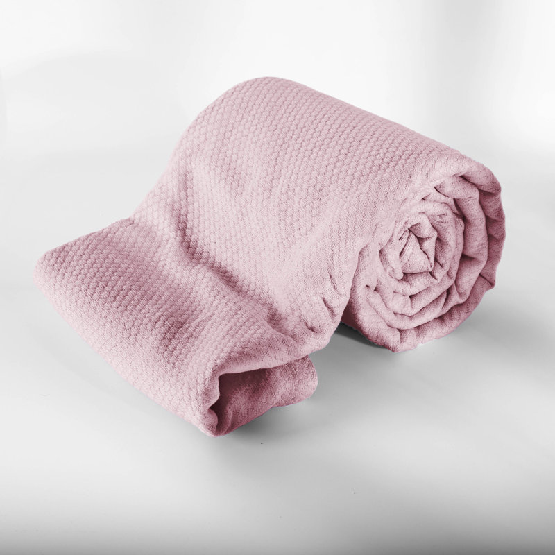 Jeté et jetés Southton Fine Linens, L 66 po x L 90 po, Rose