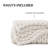 Peace Nest Soft Chenille Chunky Knit Throw Blanket Cozy Textured Blanket (White)-116192687
