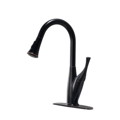Pull-out Sprayer Stainless Steel Oil-rubbed Bronze Modern Kitchen Decor