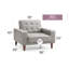 Fauteuil lit contemporain avec accoudoirs