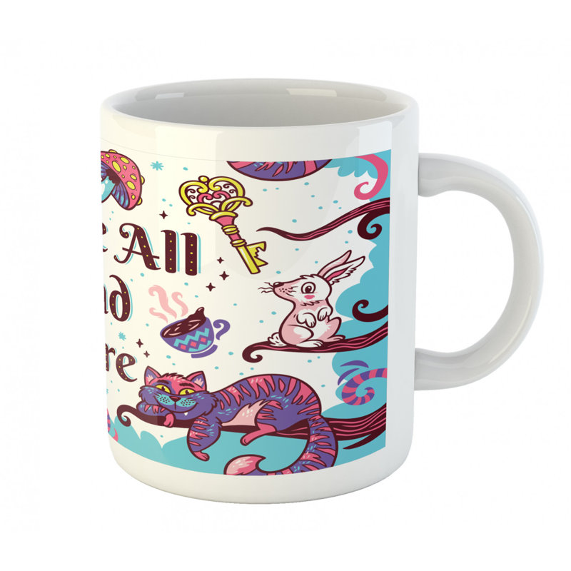 Grande tasse à café alice in wonderland