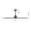 60" Waxman 5 - Blade Standard Ceiling Fan with Remote Control-1162992082-1162992085