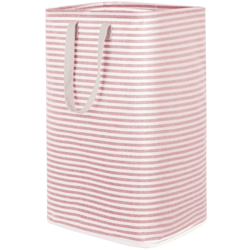 Laundry Hamper, 26.4" H x 15.7" W x 11.8" D, Pink