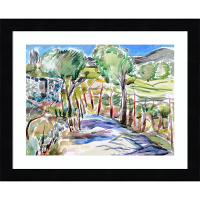 Montpellier Two Trees In Jack London State Park Framed On Paper by Montpellier Print