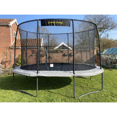 8ft x 11.5ft JumpKing Oval Combo Pro Trampoline with Safety Enclosure