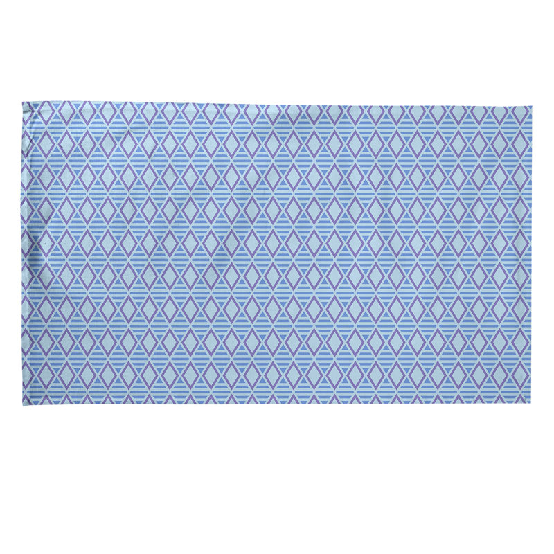 Tea Towel Kitchen Towel, Cotton Twill, Blue/Purple