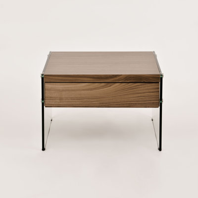 Jescie 63.4cm W Glass Bedside Table