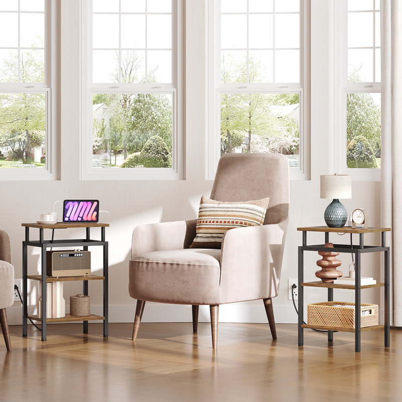 End Table With Charging Station