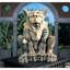 Statue gargouille rire leo