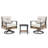 Wicker Swivel Patio Chair with Cushions -1999852672