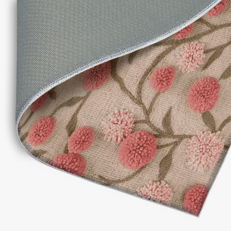 Tapis beige d'intérieur et d'extérieur Botanical, Rectangulaire 2 pi x 3 pi