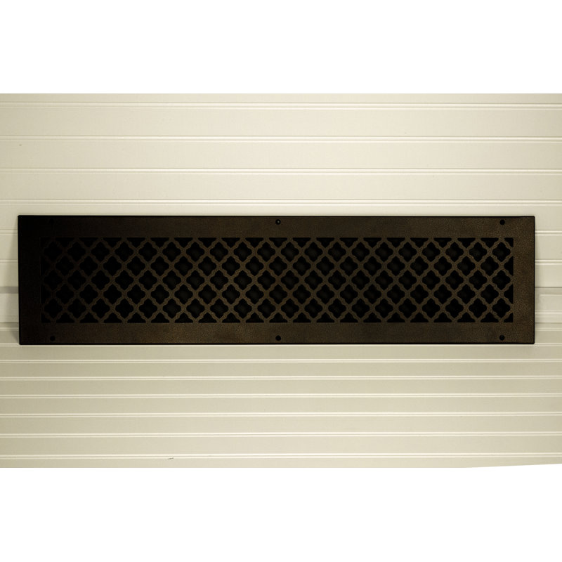 Grille en métal, H 1 po x l 32 po x P 8 po