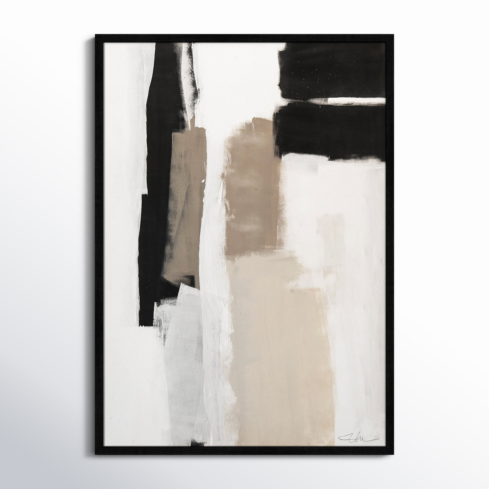 Earth Scapes II Print, 41.5" H x 29.5" W x 1.25" D, Black Slim Unmatted Picture Framed