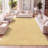 Asako Solid Low-Pile Mustard Rug-1190379296
