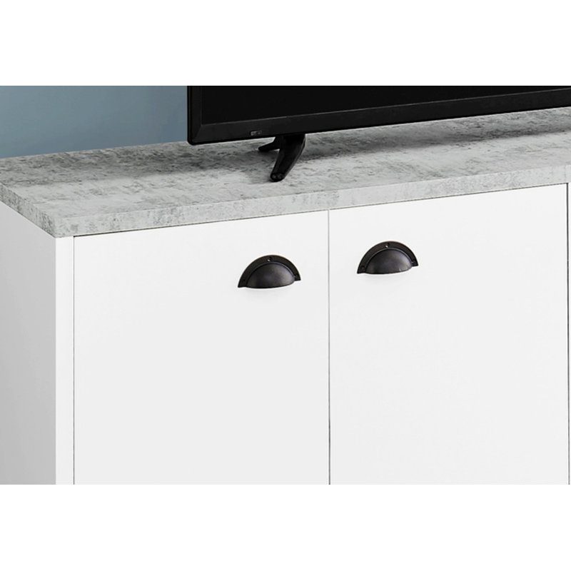 Meuble télé, meuble multimédia, meuble de rangement avec tablette de rangement pour la maison, Blanc