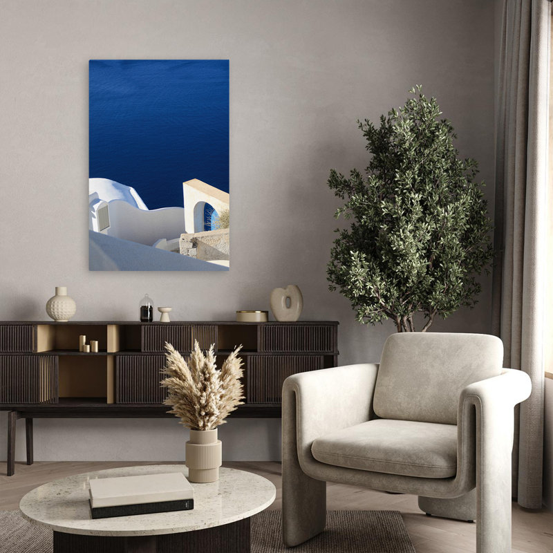 Contemporain et moderne Santorini II, H 36 po x l 24 po