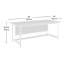 Bureau industriel brun avec espace de travail spacieux, option de recharge sans fil Qi, bureau autoportant rectangulaire, structure perforée en métal, finition 64,31 x 30 x 29,92 pouces, surface pour ordinateurs portables, maison