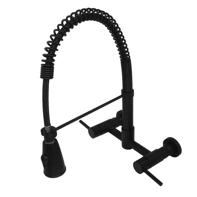 Robinet de cuisine Kingston, Noir mat