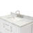43'' Single Bathroom Vanity with Carrara Marble Top-55794976
