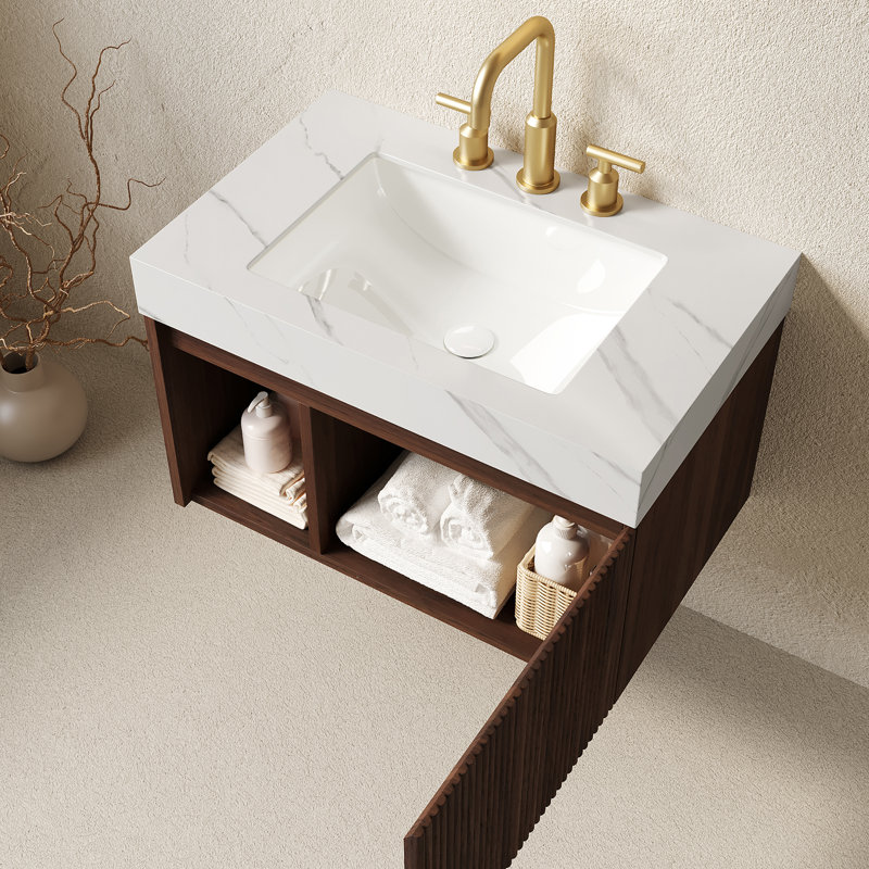 Wall Mounted Single Double With Top, 29.92