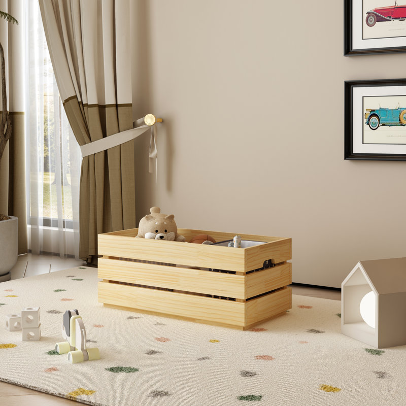 Wood Toy Box Storage Box 