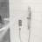 Shower System With Adjustable Slide Bar,12 Inch Wall Mounted Square Shower System With Rough-In Valve
