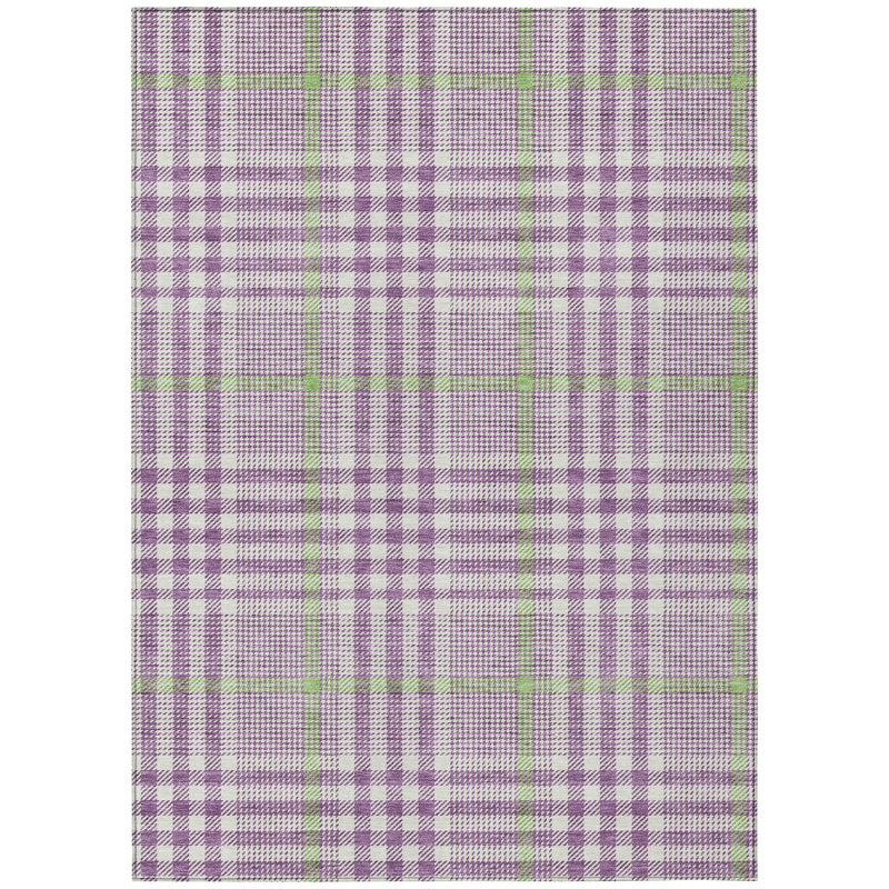 Samira Purple Washable Indoor-Outdoor Rug - , 8' x 10'