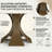 Aversa Modern Round Dining Table, Sintered Stone & Travertine Top With Lazy Susan | 1-Step Assembly, Farmhouse Kitchen Table For Dining Room-296602376-296602371