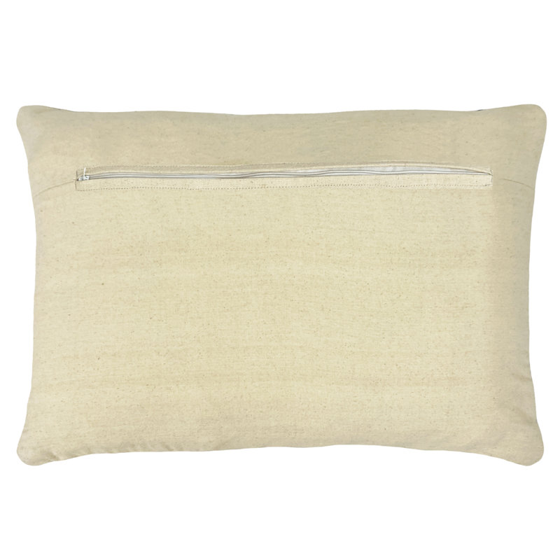 Geometric Rectangular Cushion, Brown