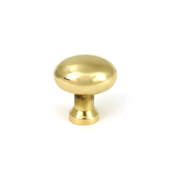 Moore Cabinet Knob, 0.98" Knob Diameter, Aged Brass