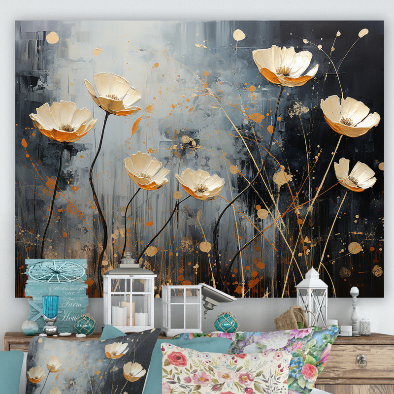 Gilded Garden Blooming Meadows I, Toile tendue, 30" H x 40" W