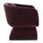 Zeno Chenille Lounge Chair in Mello Plum