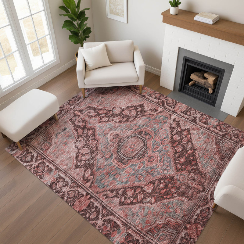 Tapis de qualité supérieure lavable à la machine Lucchesi AMF1761, Rectangulaire 3 pi x 5 pi