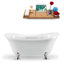 Baignoire sur pattes et plateau 60 "avec drain interne 60" Streamline-88237908-88237922