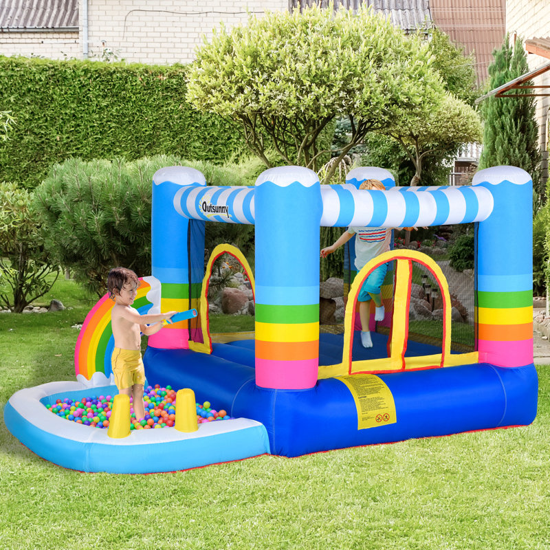 Château gonflable pour enfants 2 en 1 Outsunny