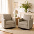 Fauteuil rembourré pivotant