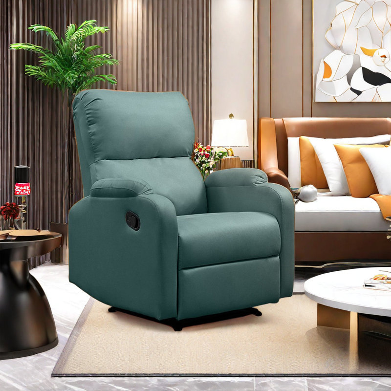 Fauteuil inclinable et pivotant Sutapa, Vert