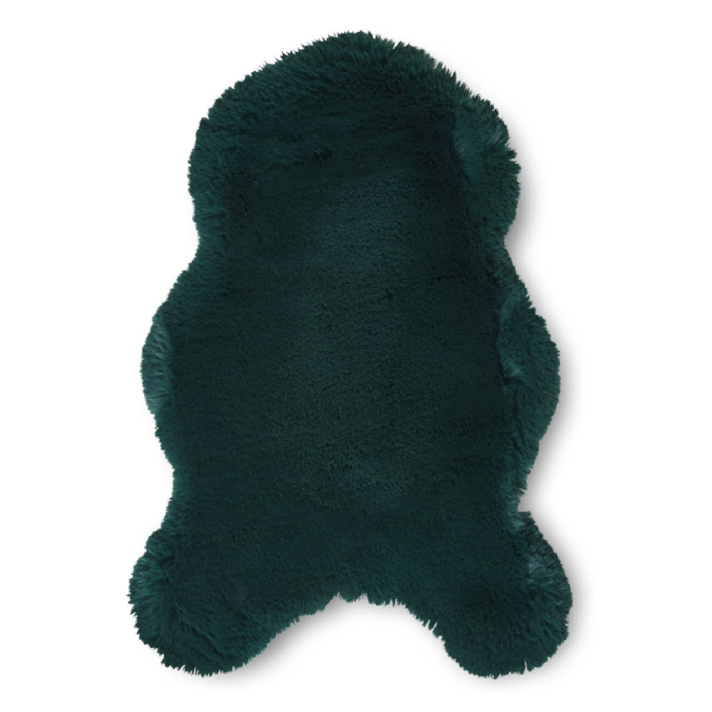 Leetsdale area rug Table Tufted Sheepskin Jewel Green, Novelty 60 x 90cm