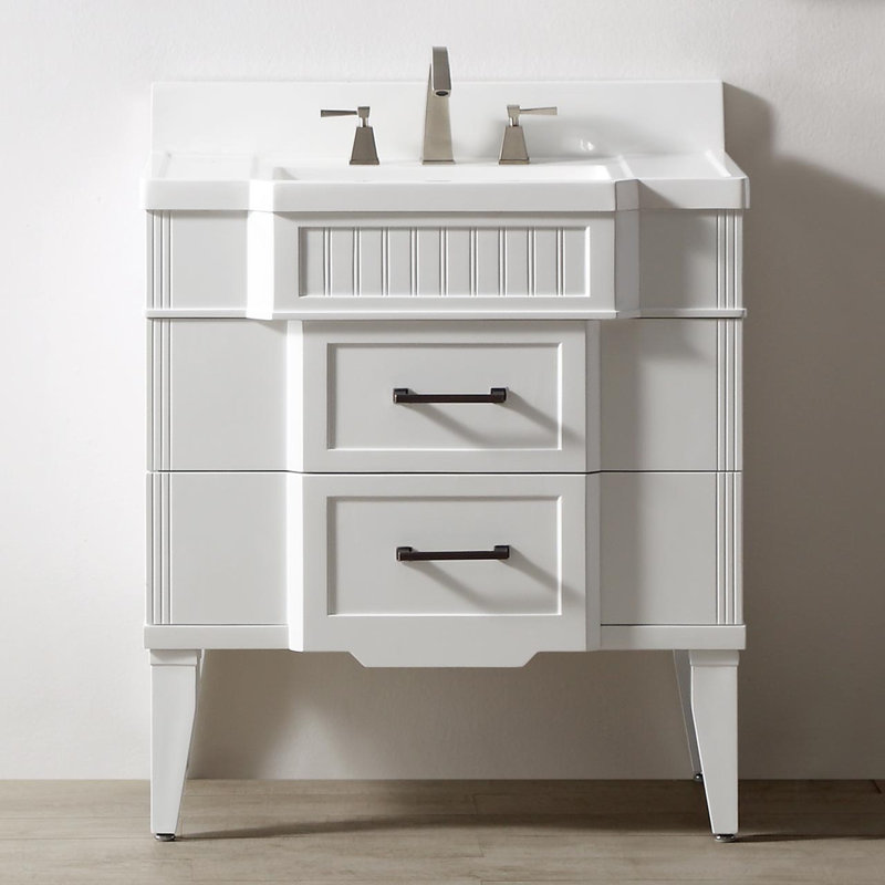 Ensemble de meuble-lavabo simple 33 po Yousef, Vert