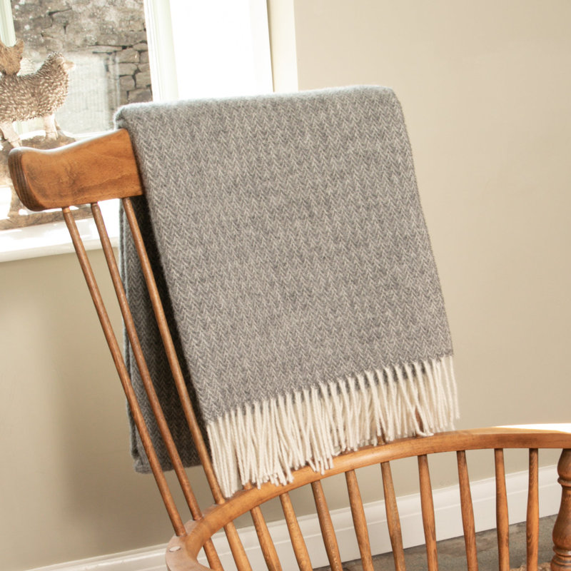 Snoqualmie Throw Blanket, Grey
